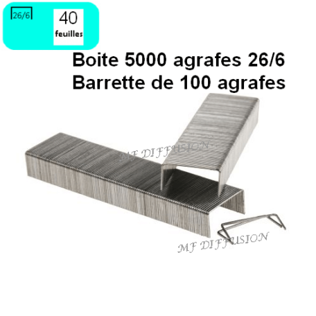 BOITE 5000 AGRAFES MF DIFFUSION