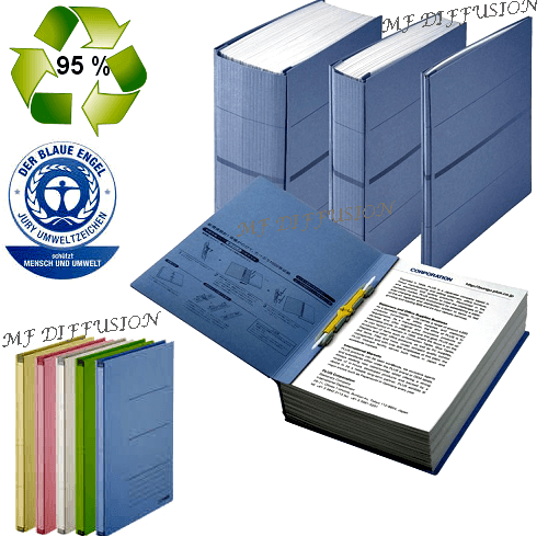 Classeur d'archivage A4 ZEROMAX classement des documents administratifs -  bleu