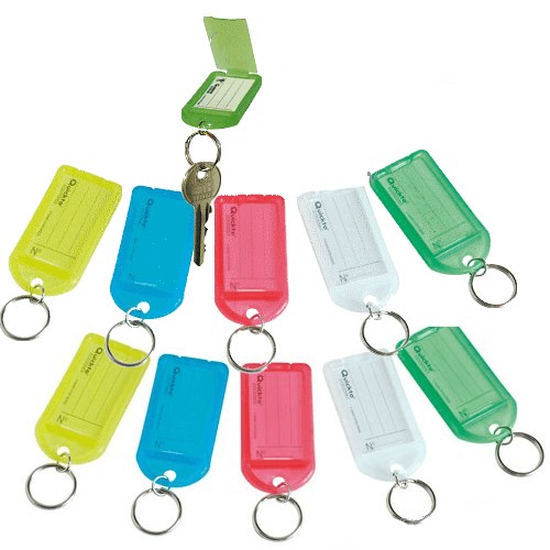 M&H-24 Porte-clés inscriptibles porte-clefs en plastique pour l