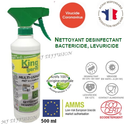 Spray désinfectant surfaces et textiles Derm'Alpes - MFDIFFUSION