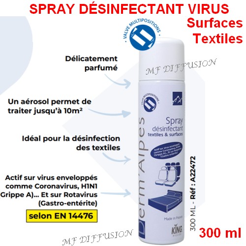 Spray désinfectant textiles
