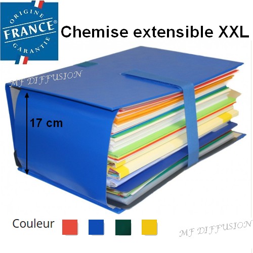 10 Pcs Chemises De Dossier Format Lettre Pochettes Classement Extensibles