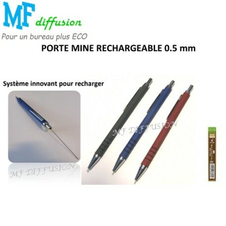 Porte mine rechargeable 0.5 mm MF DIFFUSION