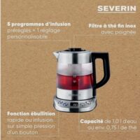 SEVERIN Bouilloire Eau et Thé 1L