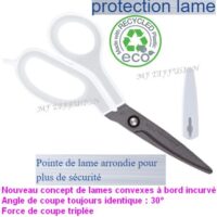 Ciseaux recyclé multi-usages asymétrique