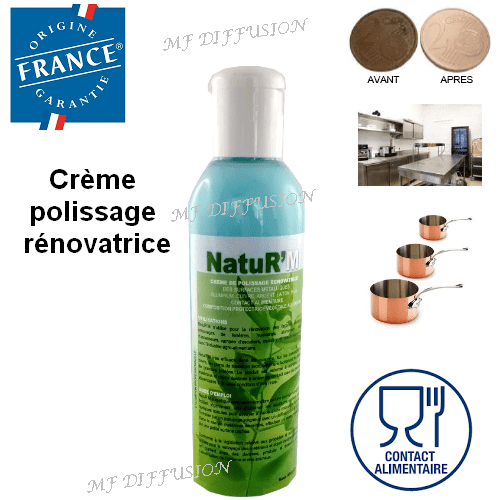 Crème polissage rénovatrice métaux NATUR'M