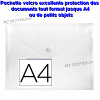 Pochette enveloppe à scratch A4