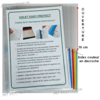Volet perforé amovible index couleur