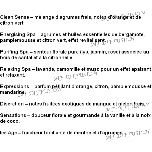 Parfums recharges diffuseur Microburst